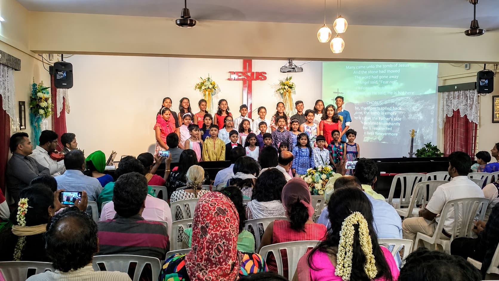 The Heritage Baptist Church family gathered for Sunday worship